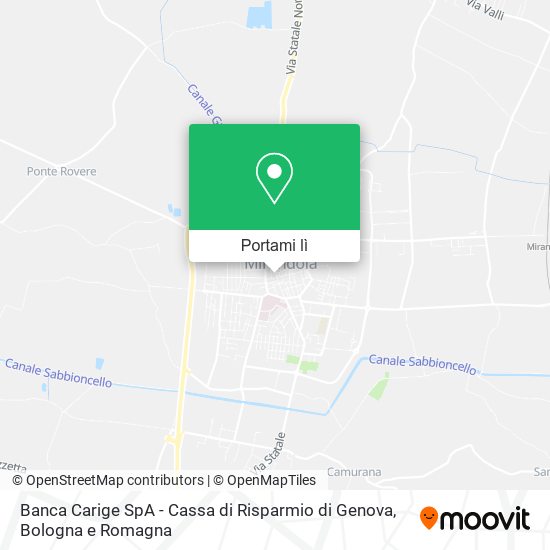 Mappa Banca Carige SpA - Cassa di Risparmio di Genova