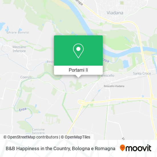 Mappa B&B Happiness in the Country