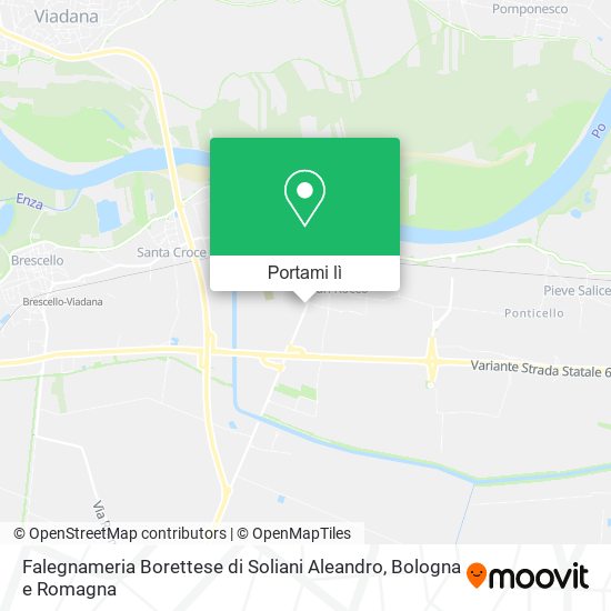 Mappa Falegnameria Borettese di Soliani Aleandro