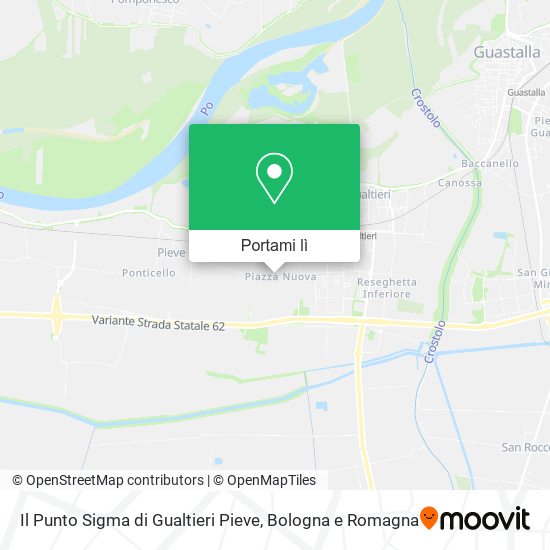 Mappa Il Punto Sigma di Gualtieri Pieve