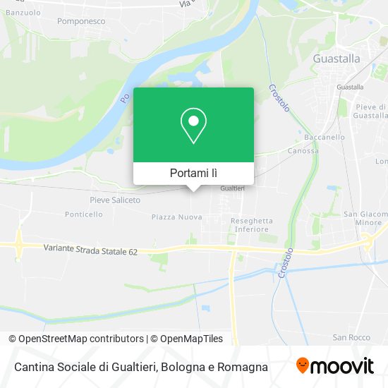 Mappa Cantina Sociale di Gualtieri