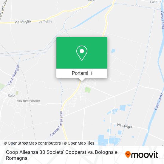 Mappa Coop Alleanza 30 Societa' Cooperativa