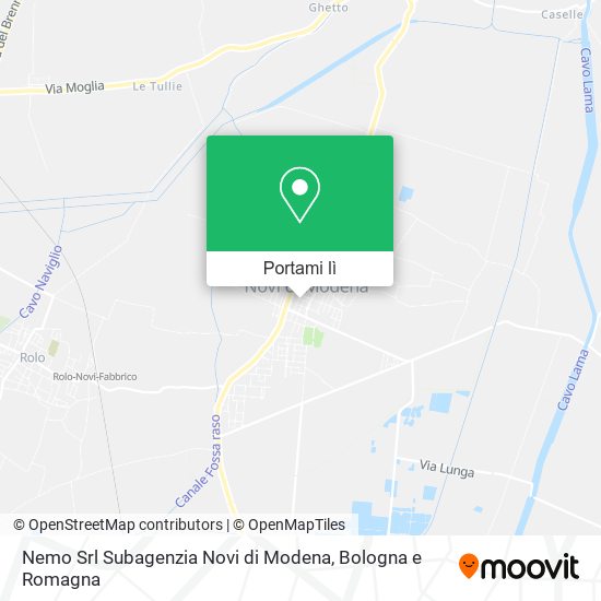 Mappa Nemo Srl Subagenzia Novi di Modena