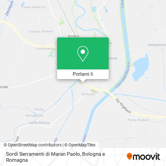 Mappa Sordi Serramenti di Maran Paolo