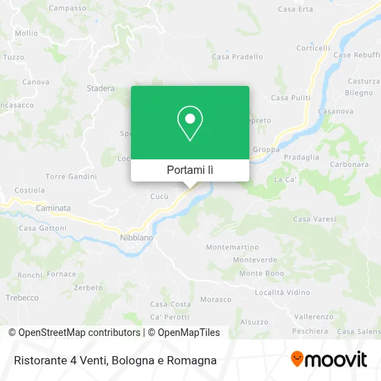 Mappa Ristorante 4 Venti