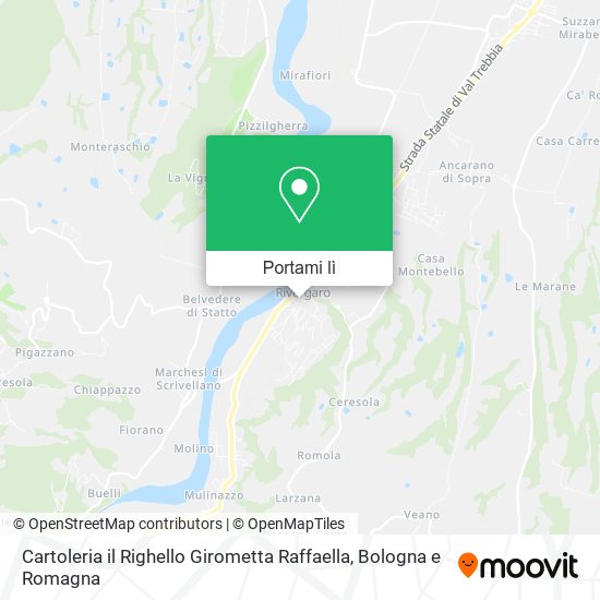 Mappa Cartoleria il Righello Girometta Raffaella