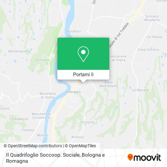 Mappa Il Quadrifoglio Soccoop. Sociale