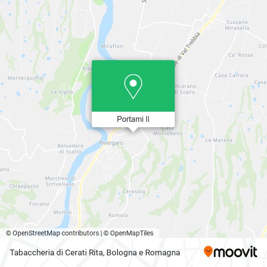 Mappa Tabaccheria di Cerati Rita