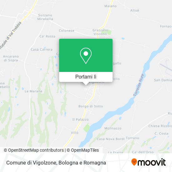 Mappa Comune di Vigolzone