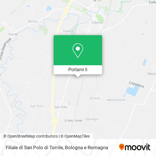 Mappa Filiale di San Polo di Torrile