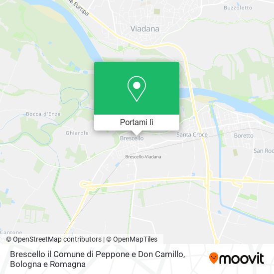 Mappa Brescello il Comune di Peppone e Don Camillo