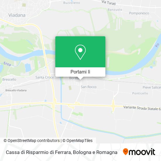 Mappa Cassa di Risparmio di Ferrara