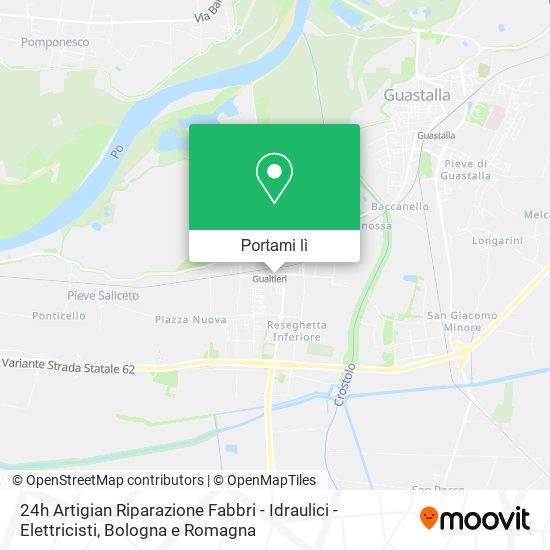 Mappa 24h Artigian Riparazione Fabbri - Idraulici - Elettricisti