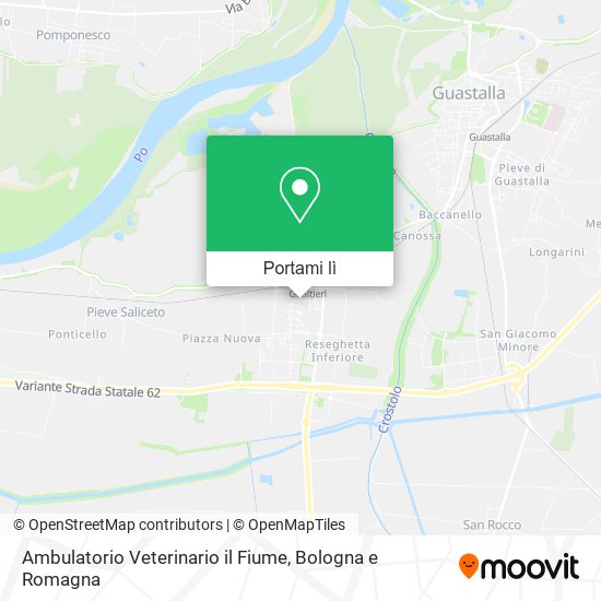 Mappa Ambulatorio Veterinario il Fiume