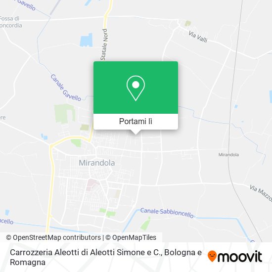 Mappa Carrozzeria Aleotti di Aleotti Simone e C.