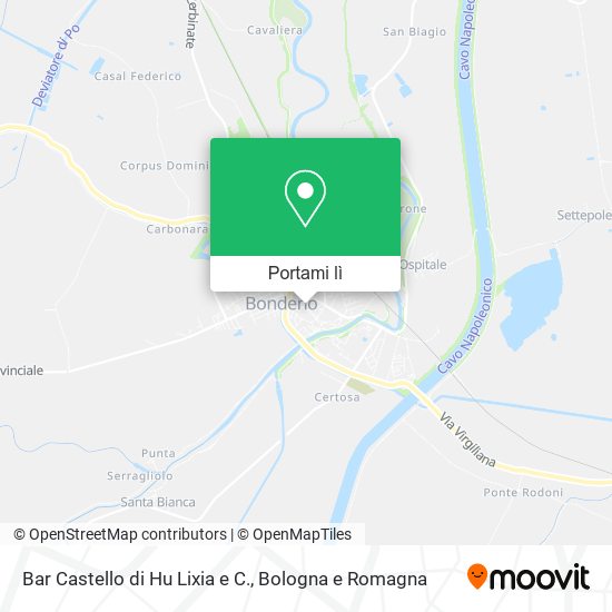 Mappa Bar Castello di Hu Lixia e C.