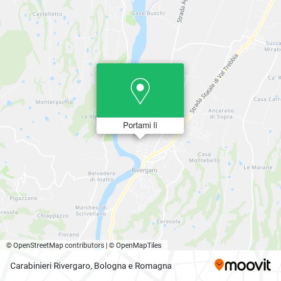 Mappa Carabinieri Rivergaro