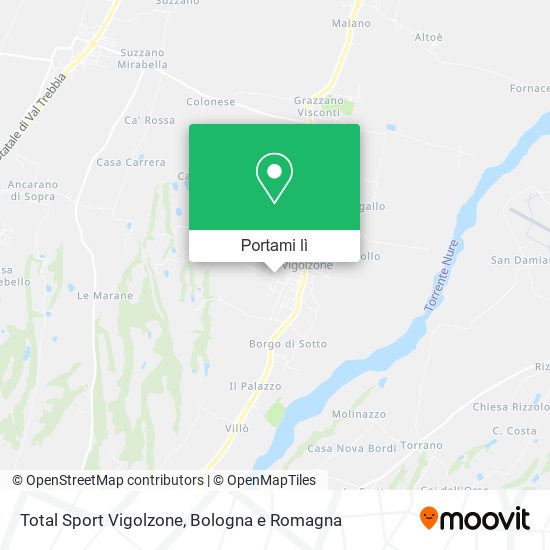 Mappa Total Sport Vigolzone