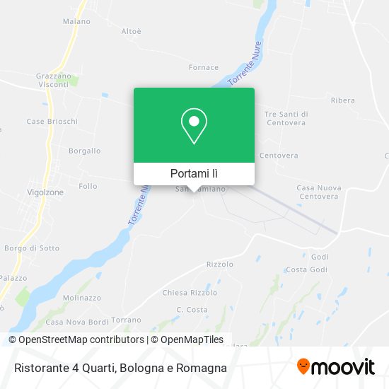 Mappa Ristorante 4 Quarti