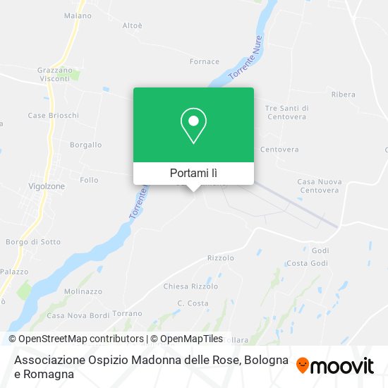 Mappa Associazione Ospizio Madonna delle Rose