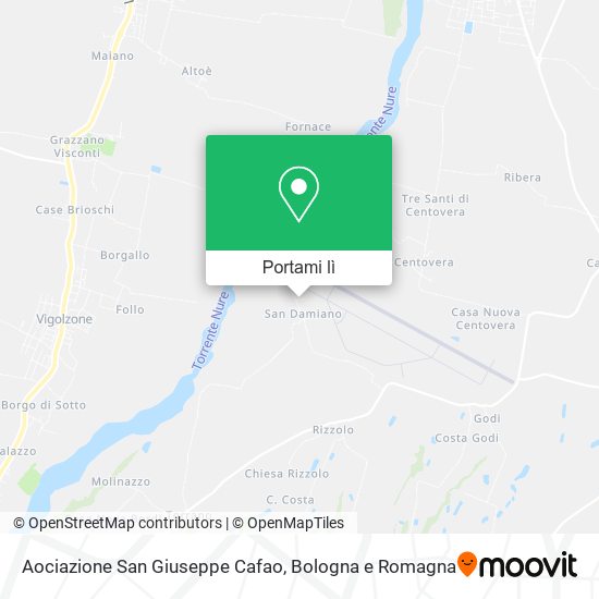 Mappa Aociazione San Giuseppe Cafao