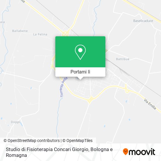 Mappa Studio di Fisioterapia Concari Giorgio
