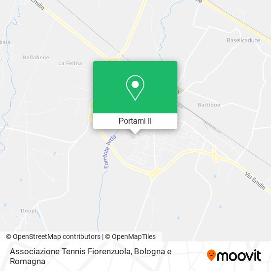 Mappa Associazione Tennis Fiorenzuola