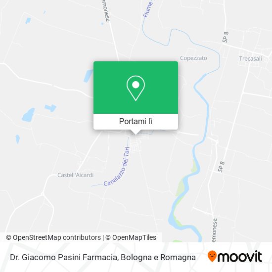 Mappa Dr. Giacomo Pasini Farmacia