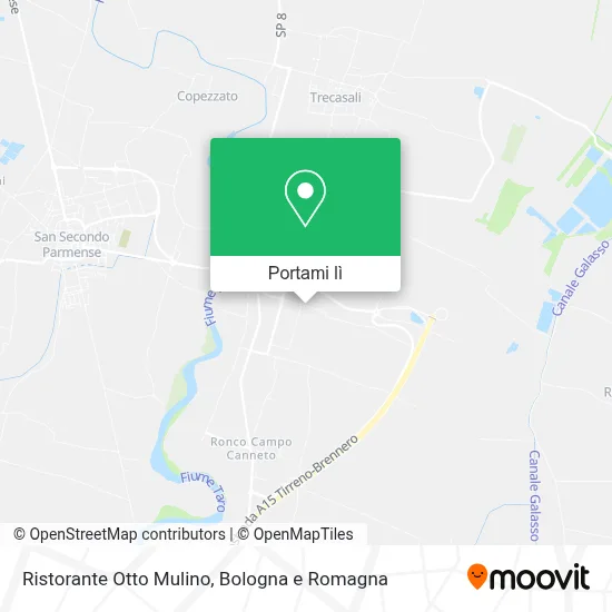 Mappa Ristorante Otto Mulino