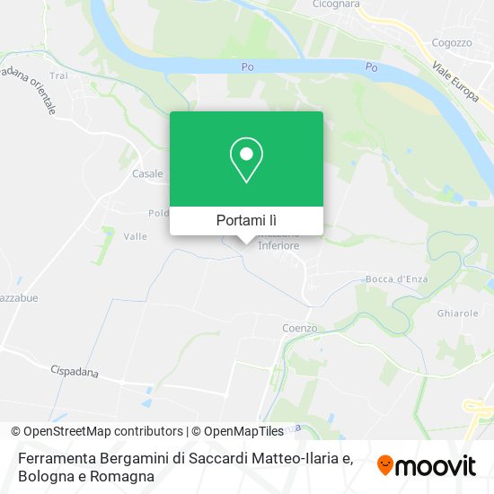 Mappa Ferramenta Bergamini di Saccardi Matteo-Ilaria e