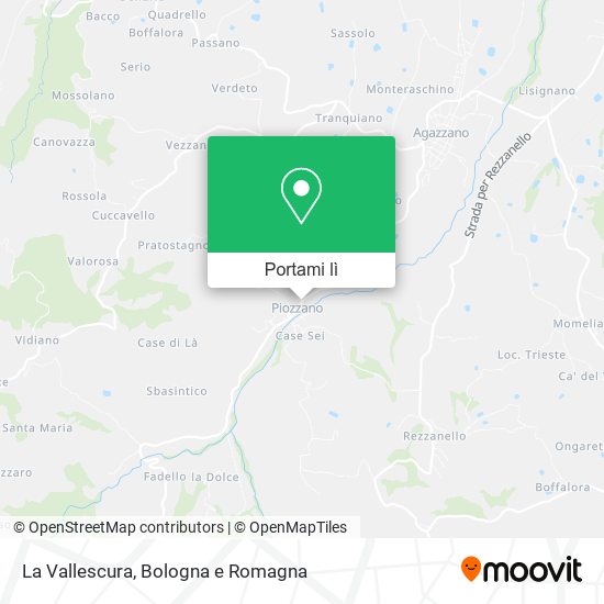Mappa La Vallescura