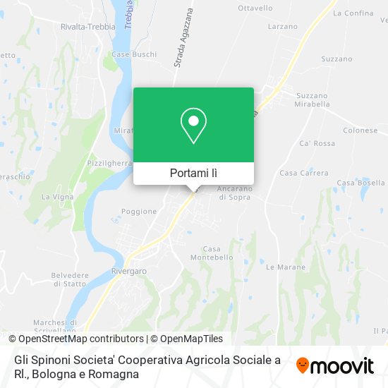 Mappa Gli Spinoni Societa' Cooperativa Agricola Sociale a Rl.