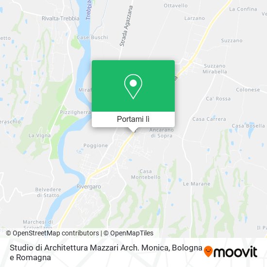 Mappa Studio di Architettura Mazzari Arch. Monica