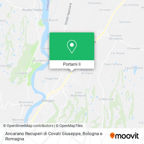 Mappa Ancarano Recuperi di Covati Giuseppe