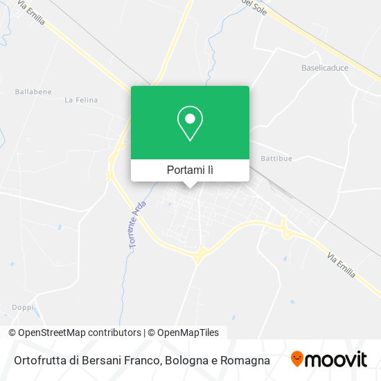 Mappa Ortofrutta di Bersani Franco