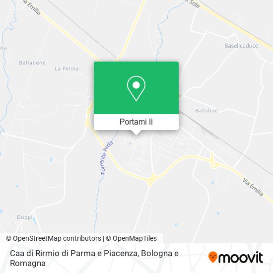 Mappa Caa di Rirmio di Parma e Piacenza