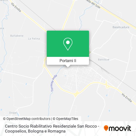 Mappa Centro Socio Riabilitativo Residenziale San Rocco - Coopselios
