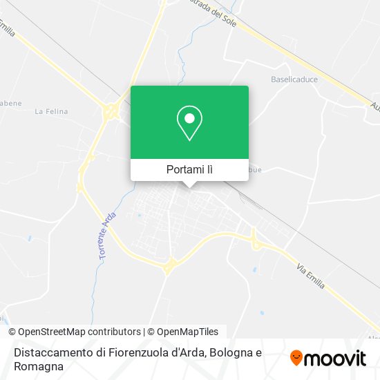 Mappa Distaccamento di Fiorenzuola d'Arda