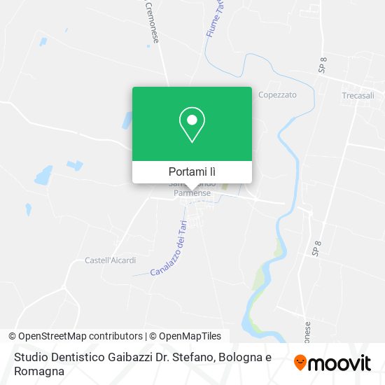 Mappa Studio Dentistico Gaibazzi Dr. Stefano