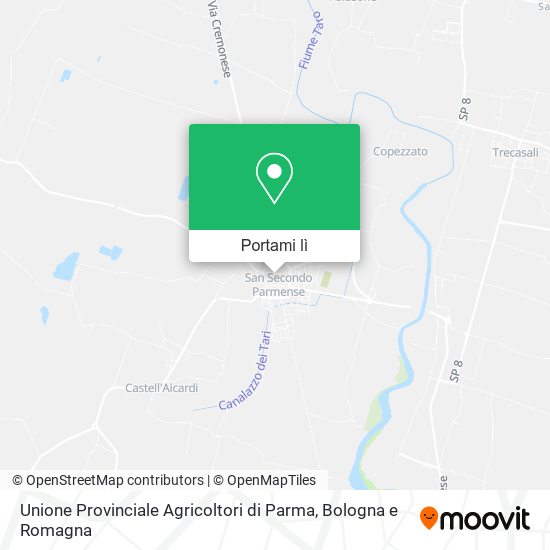 Mappa Unione Provinciale Agricoltori di Parma