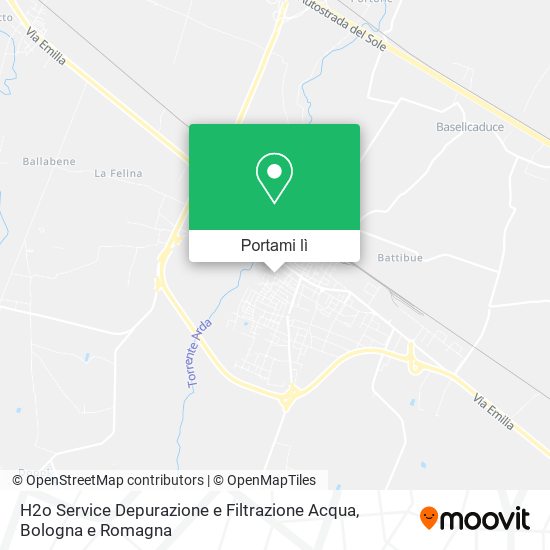 Mappa H2o Service Depurazione e Filtrazione Acqua