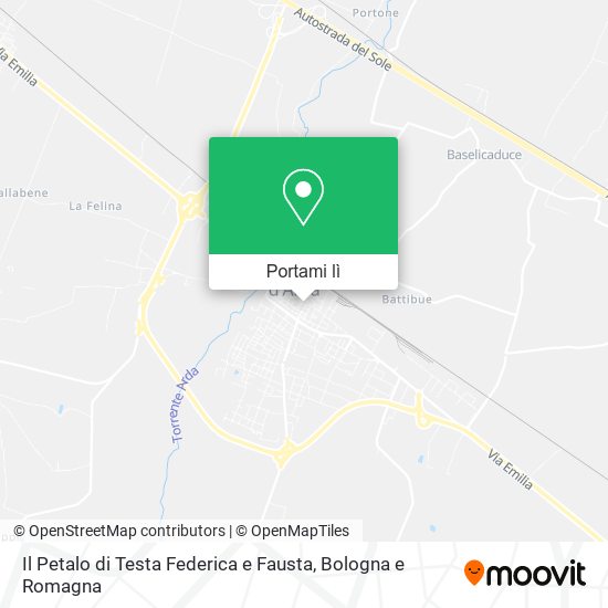 Mappa Il Petalo di Testa Federica e Fausta