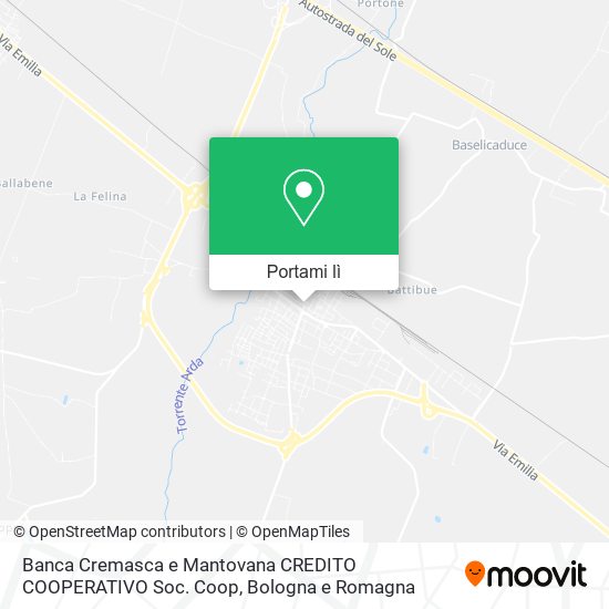 Mappa Banca Cremasca e Mantovana CREDITO COOPERATIVO Soc. Coop