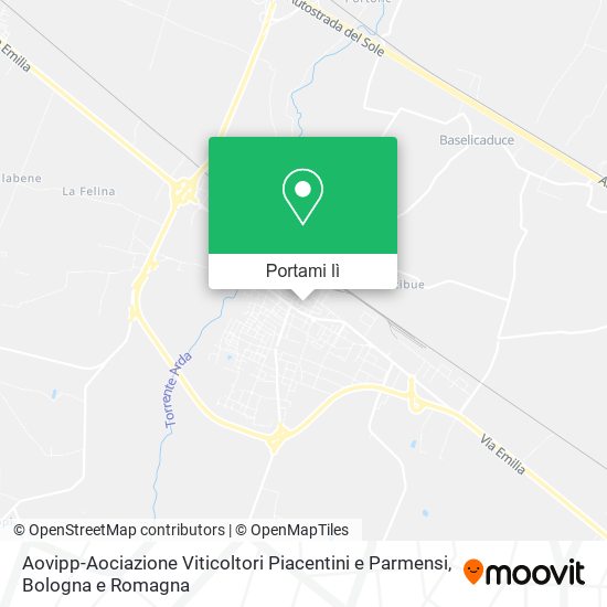 Mappa Aovipp-Aociazione Viticoltori Piacentini e Parmensi