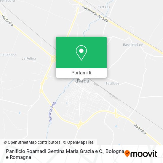 Mappa Panificio Roamadi Gentina Maria Grazia e C.