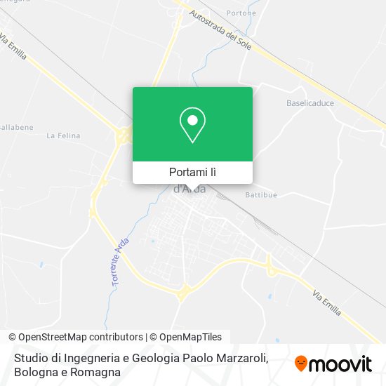 Mappa Studio di Ingegneria e Geologia Paolo Marzaroli