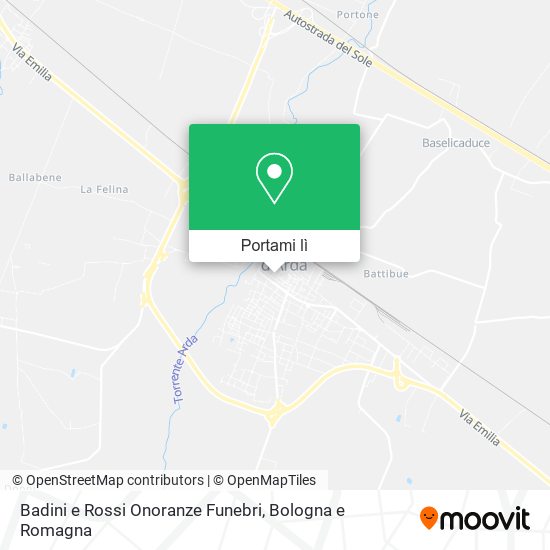 Mappa Badini e Rossi Onoranze Funebri