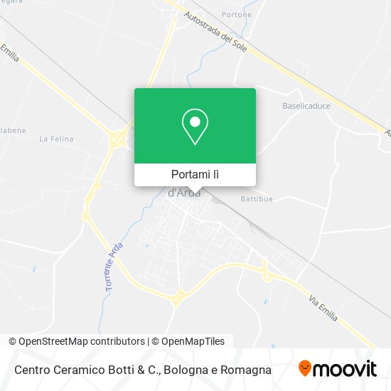 Mappa Centro Ceramico Botti & C.