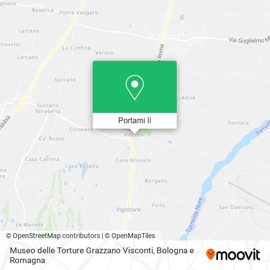 Mappa Museo delle Torture Grazzano Visconti