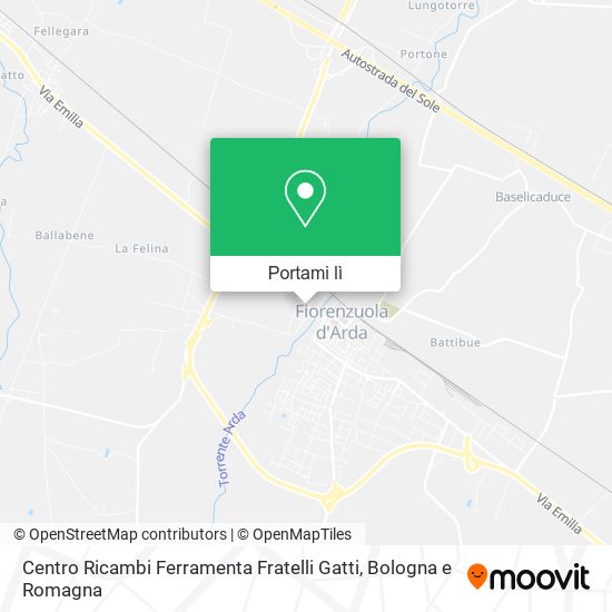 Mappa Centro Ricambi Ferramenta Fratelli Gatti